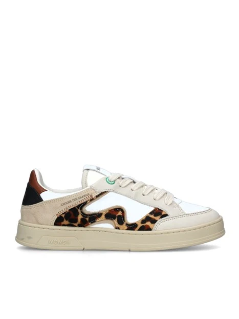 SNEAKERS BASSE FANTASIA LEOPARDATA DONNA BEIGE