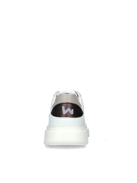 SNEAKERS BASSE CON INSERTI BEIGE DONNA BIANCO