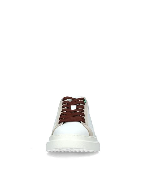 SNEAKERS BASSE CON INSERTI BEIGE DONNA BIANCO