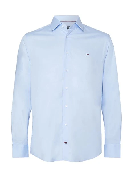 CAMICIA ELEGANTE COLLETTO RIGIDO UOMO CELESTE