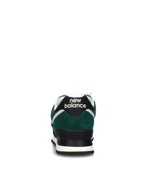 SNEAKERS BASSE 574 CON LOGO UOMO VERDE