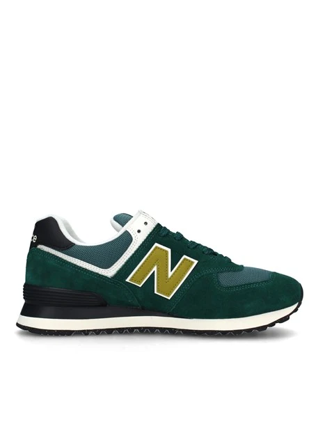 SNEAKERS BASSE 574 CON LOGO UOMO VERDE