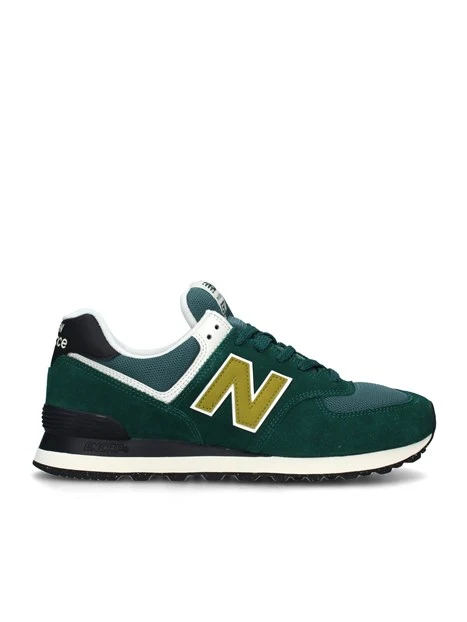 SNEAKERS BASSE 574 CON LOGO UOMO VERDE