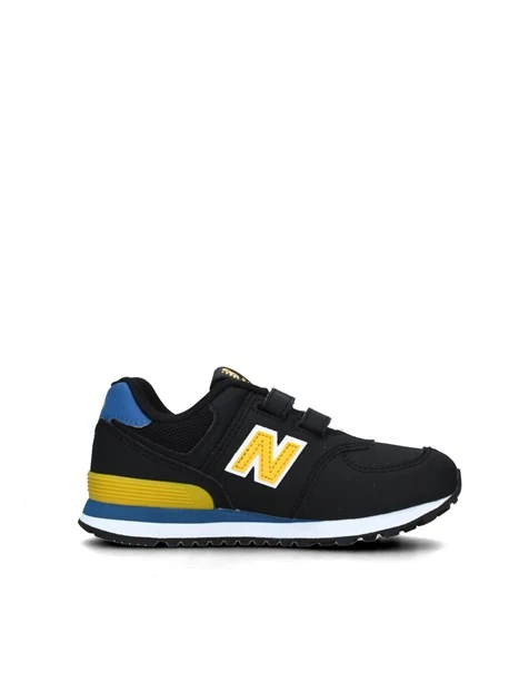 SNEAKERS BASSE 574 CON STRAPPI UNISEX BAMBINO NERO