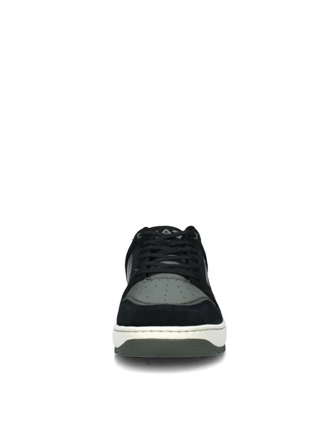 SNEAKERS BASSE BICOLORE LOGATE UOMO NERO