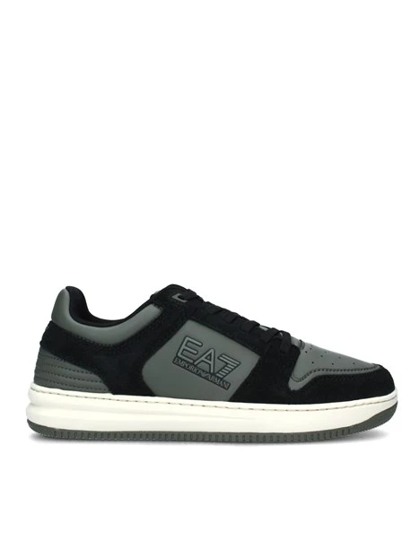 SNEAKERS BASSE BICOLORE LOGATE UOMO NERO