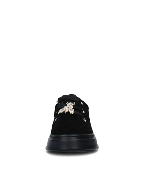 SNEAKERS PLATFORM CON GIOIELLO DONNA NERO