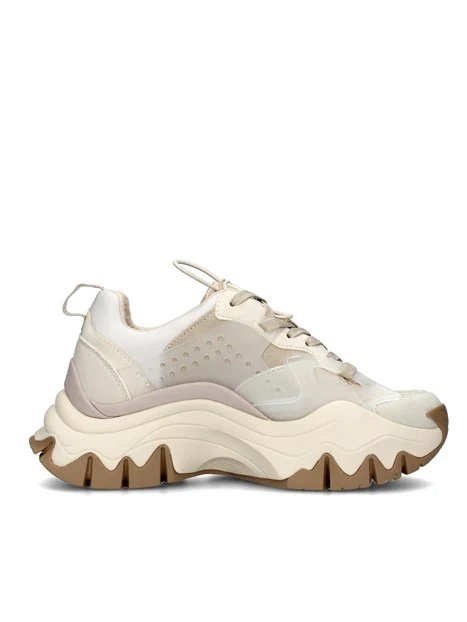 SNEAKERS PLATFORM TRAIL ONE MULTICOLORE DONNA BEIGE