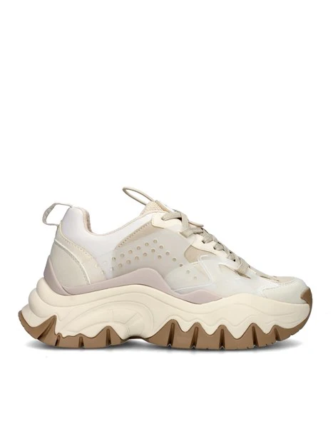 SNEAKERS PLATFORM TRAIL ONE MULTICOLORE DONNA BEIGE