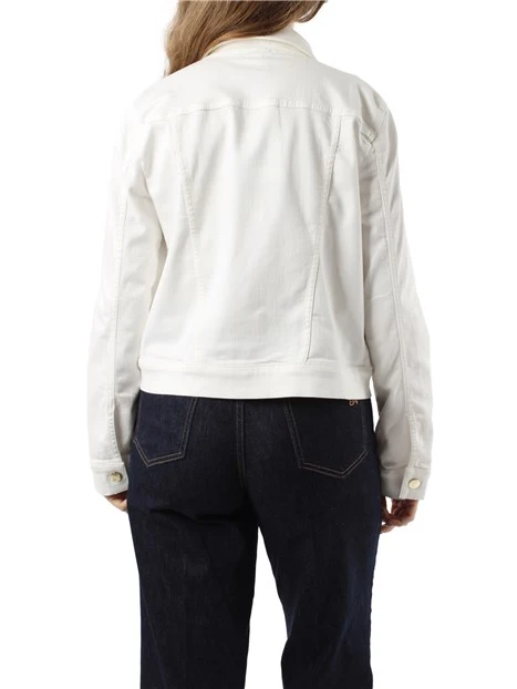 GIACCA IN GABARDINA STRETCH DONNA BIANCO BURRO