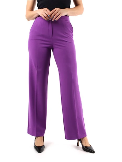 PANTALONI PALAZZO IN JERSEY DONNA VIOLA