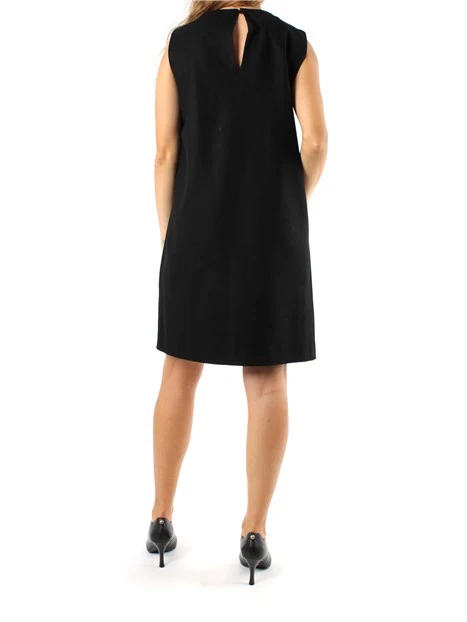 VESTITO CORTO SMANICATO DONNA NERO