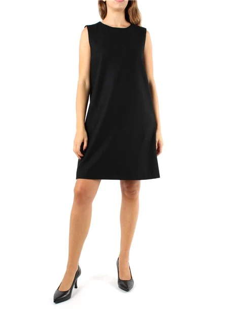 VESTITO CORTO SMANICATO DONNA NERO