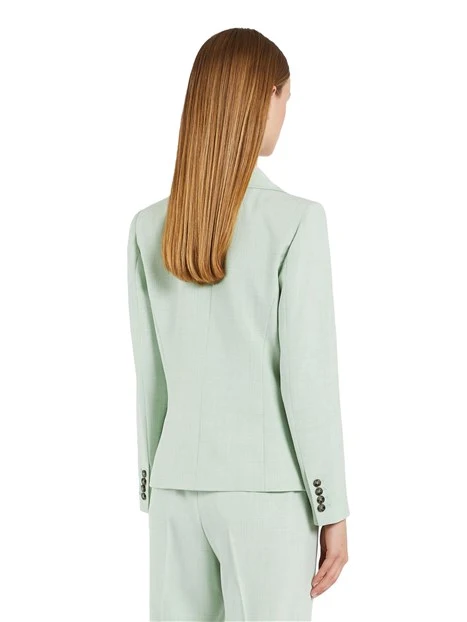 GIACCA BLAZER DOPPIOPETTO IN STUOIA DONNA VERDE