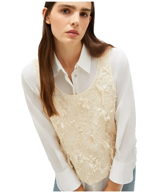 CAMICIA IN DI COTONE DONNA BIANCO