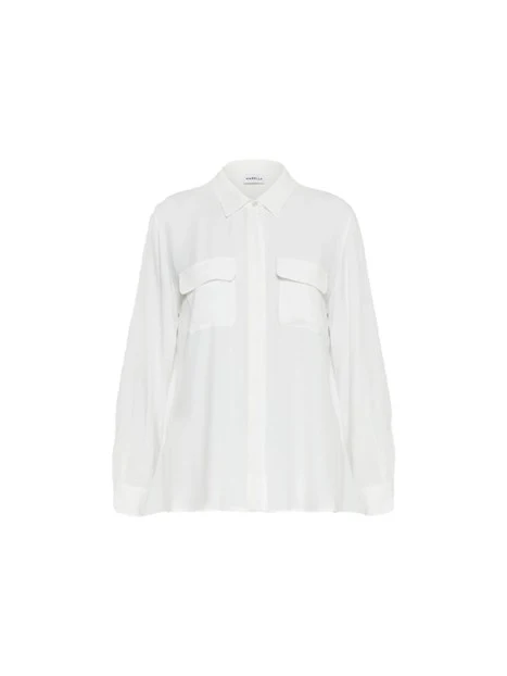 CAMICIA IN CREPE DE CHINE IN MISTO SETA DONNA BIANCO