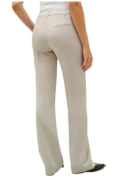 PANTALONI CHINO IN STUOIA DONNA BEIGE