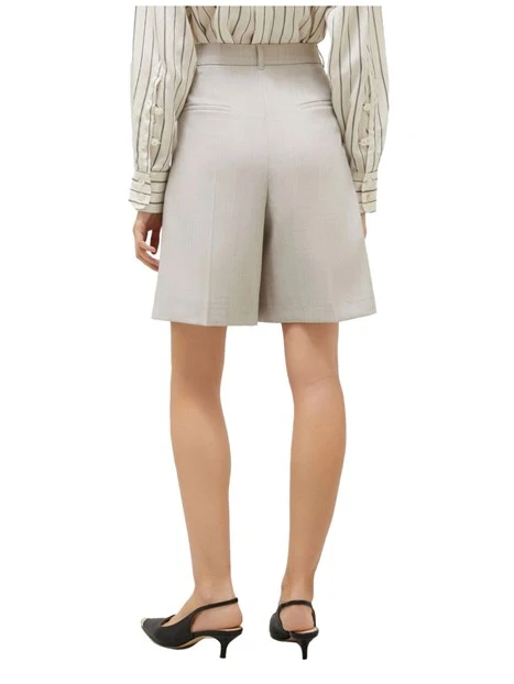 SHORTS IN STUOIA STRETCH DONNA AVORIO