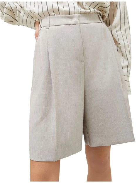 SHORTS IN STUOIA STRETCH DONNA AVORIO