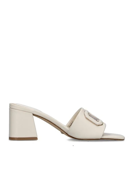 CIABATTE FLJGASLEA03 CON TACCO DONNA BEIGE