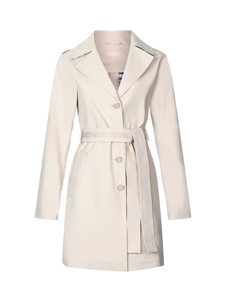 TRENCH CON CINTURA DONNA BEIGE CHIARO