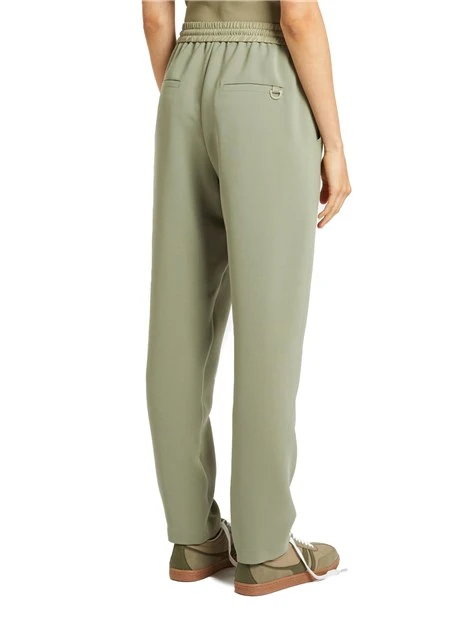 PANTALONI JOGGERS CON COULISSE IN VITA DONNA VERDE