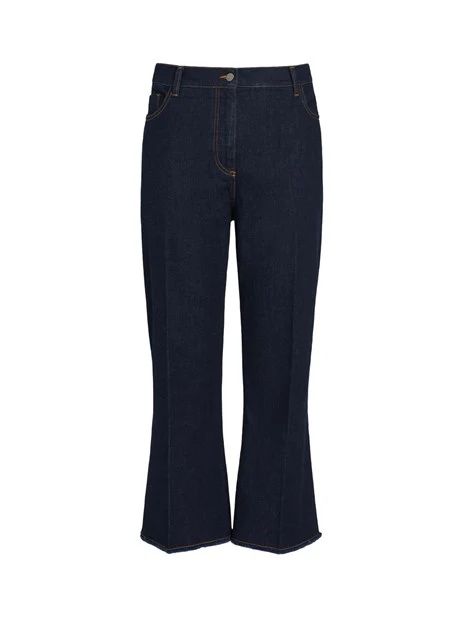 JEANS A ZAMPA IN DENIM STRETCH DONNA BLU