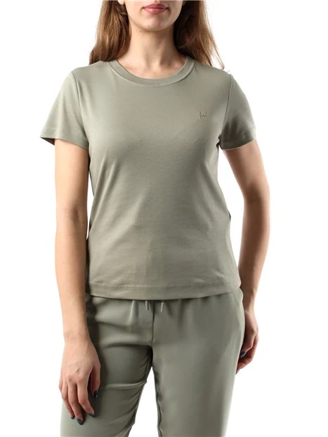 T-SHIRT MANICA CORTA MONOCHROME DONNA VERDE