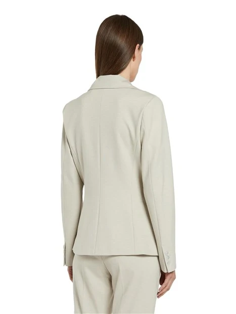 GIACCA BLAZER MONOPETTO IN PUNTO MILANO DONNA BEIGE