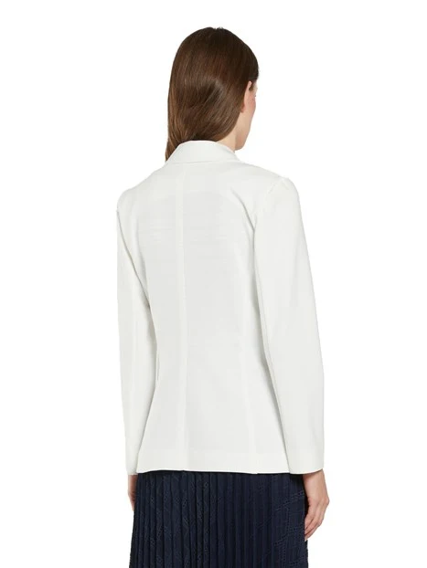 GIACCA BLAZER IN JERSEI SEMIADERENTE DONNA BIANCO