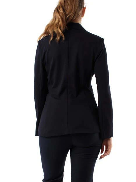 GIACCA BLAZER IN JERSEI SEMIADERENTE DONNA BLU