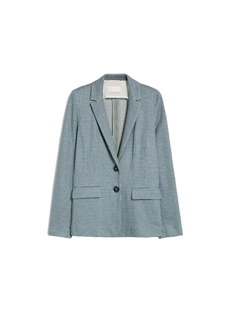 GIACCA BLAZER JACQUARD SEMIADERENTE DONNA VERDE