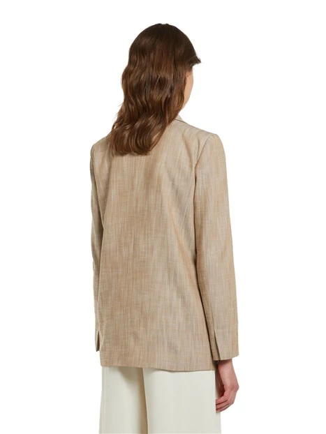 GIACCA BLAZER IN STUOIA DONNA BEIGE