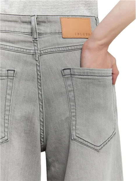 JEANS PALAZZO DONNA GRIGIO