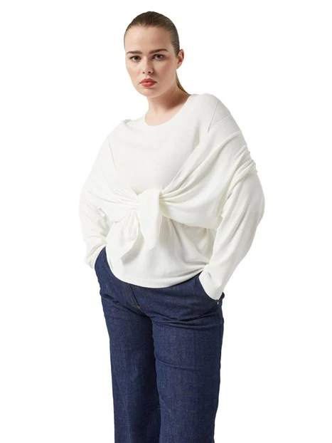 CARDIGAN IN VISCOSA DONNA BIANCO