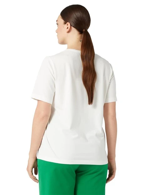 T-SHIRT A MANICA CORTA CON RICAMI DONNA BIANCO