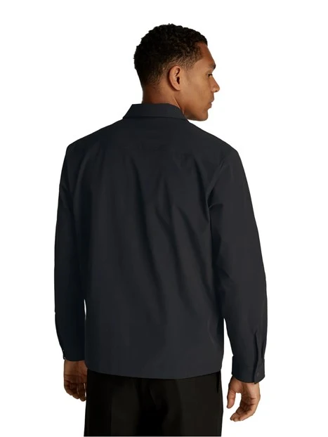 CAMICIA OVERSIZE IN COTONE UOMO NERO