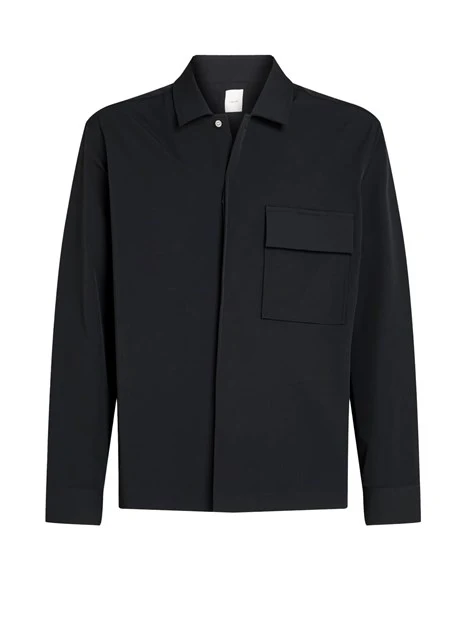 CAMICIA OVERSIZE IN COTONE UOMO NERO