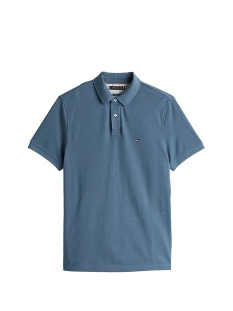 POLO MANICA CORTA 1985 CON LOGO BANDIERA UOMO BLU MARE