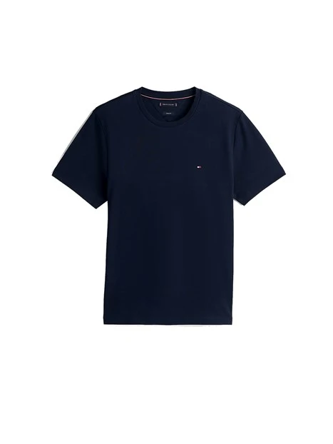 T-SHIRT MANICA CORTA IN MAGLIA IN PURO COTONE UOMO BLU