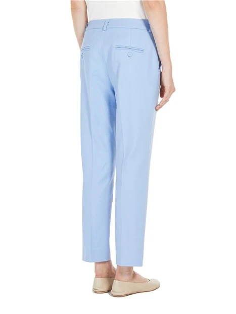 PANTALONI A SIGARETTA IN COTONE STRETCH DONNA CELESTE