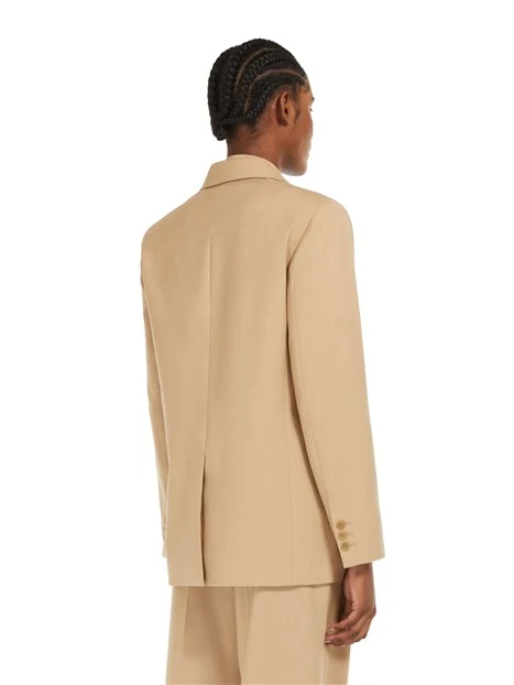 GIACCA BLAZER MONOPETTO IN LANA DONNA BEIGE