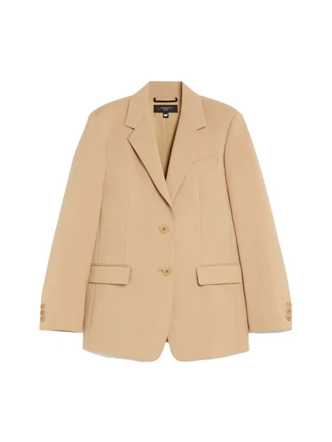 GIACCA BLAZER MONOPETTO IN LANA DONNA BEIGE