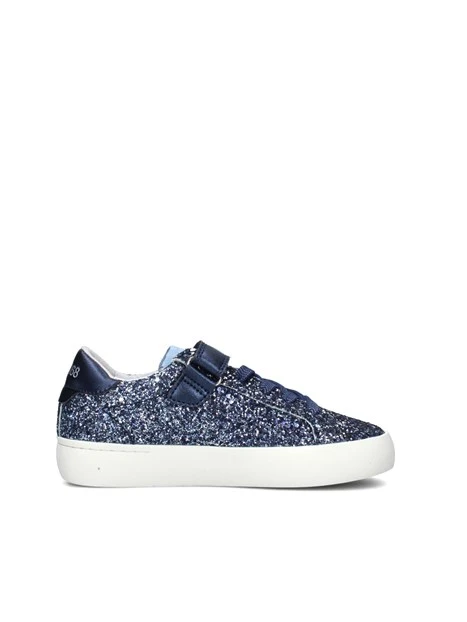 SNEAKERS BASSE Z44422K KATY GLITTER BAMBINA BLU