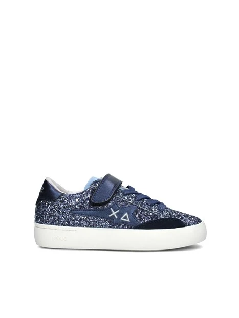 SNEAKERS BASSE Z44422K KATY GLITTER BAMBINA BLU