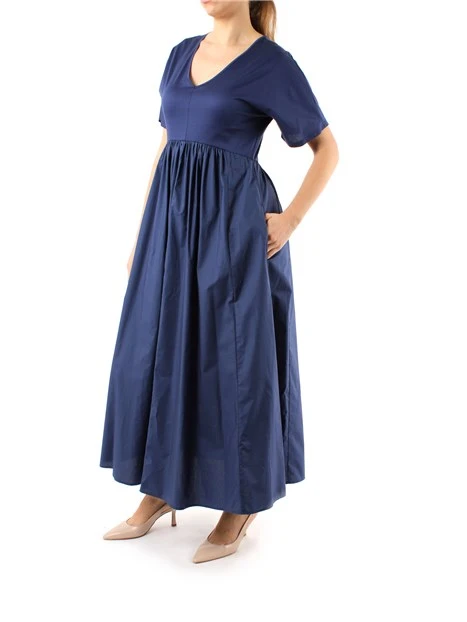 VESTITO LUNGO AMPIO IN JERSEY DONNA BLU