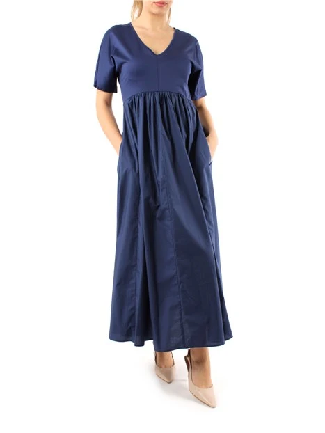 VESTITO LUNGO AMPIO IN JERSEY DONNA BLU