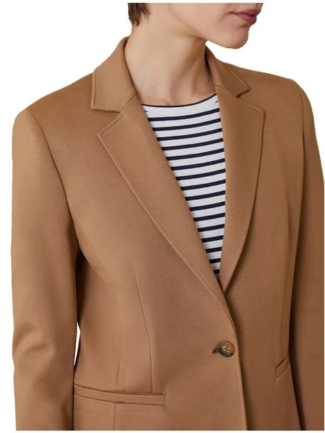 GIACCA BLAZER MONOPETTO SLIM FIT DONNA BEIGE