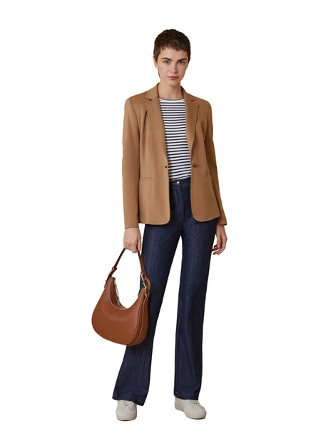 GIACCA BLAZER MONOPETTO SLIM FIT DONNA BEIGE