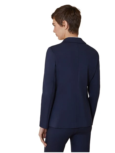 GIACCA BLAZER MONOPETTO SLIM FIT DONNA BLU